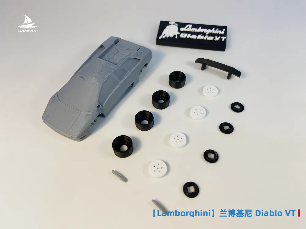 【Lamborghini】Lamborghini Diablo VT Supercar 1/64 Scale Car Model with ...