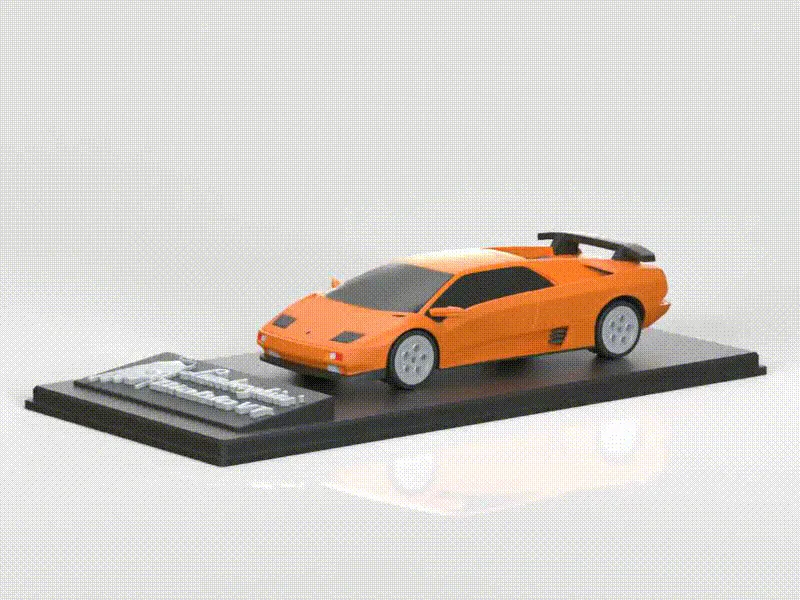 【Lamborghini】Lamborghini Diablo VT Supercar 1/64 Scale Car Model with ...