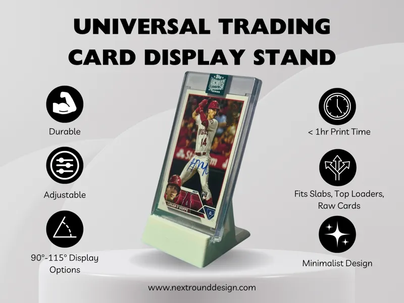 Universal Adjustable Trading Card Display Stand