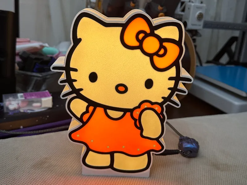 Hello Kitty Light Box / Lampada Hello Kitty