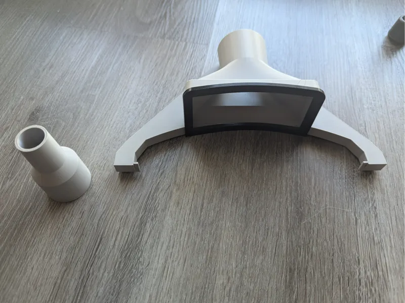 Miele vacuum adapter to create exhaust