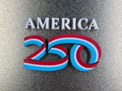 America 250 Logo (modifier to use on other models)