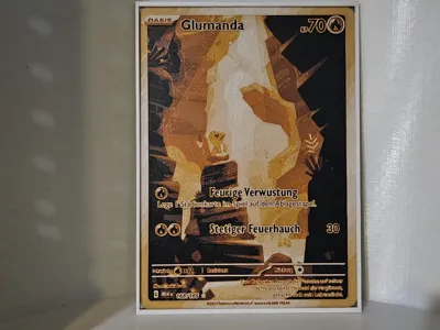 Glumanda Pokemon TCG XXL Card DE 5 colors