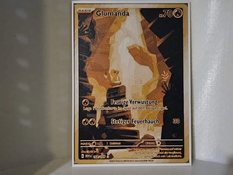 Glumanda Pokemon TCG XXL Card DE 5 colors