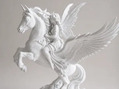 Fairy on Pegasus