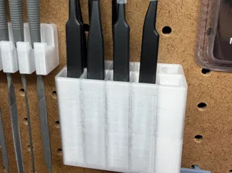Pegboard tweezer holder