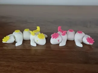 mini dragon articulé fleur