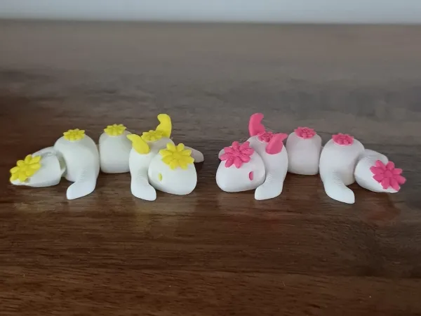 mini dragon articulé fleur