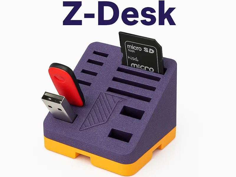 Z-Desk SD Micro SD and USB holder