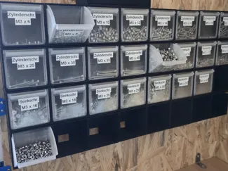 Storage BINS for small components