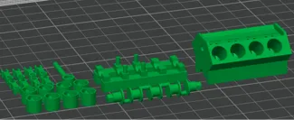 V8 engine model