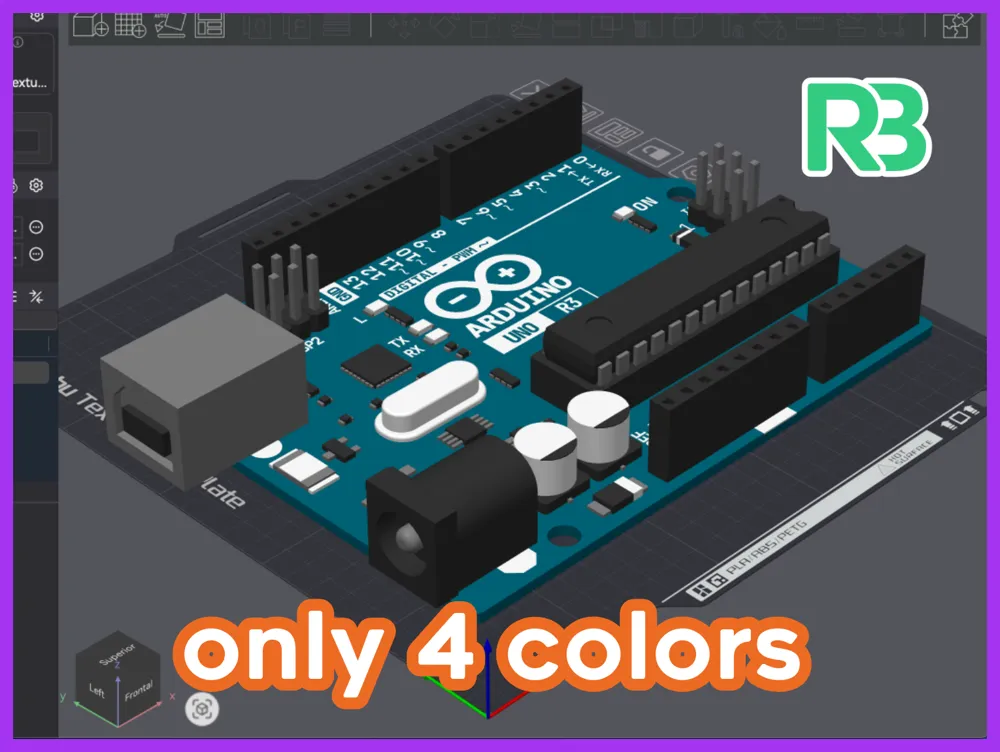 Giant Arduino UNO R3 – Multicolor Print by Rafa Barajas MakerWorld ...