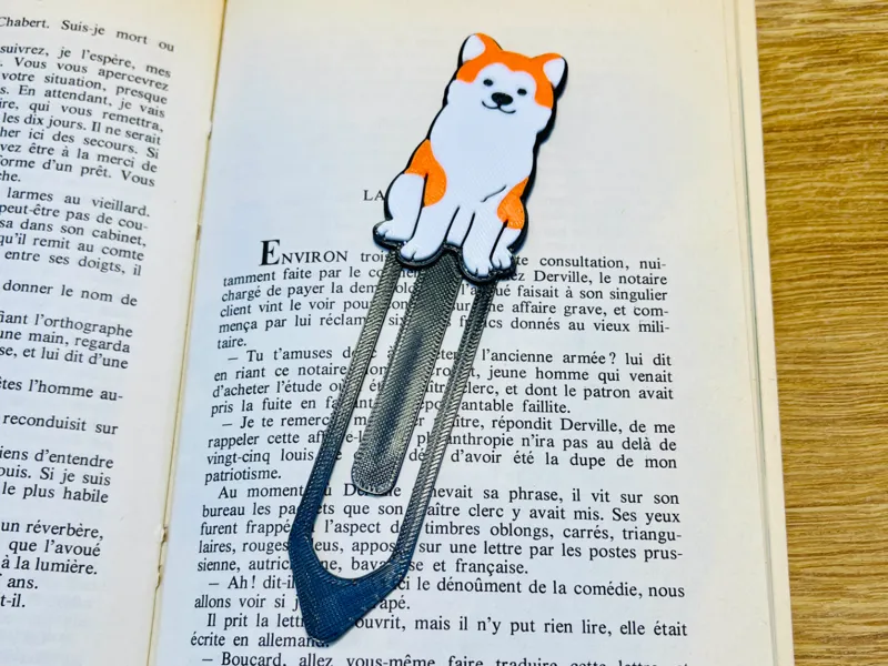 Cute Akita Dog Bookmark