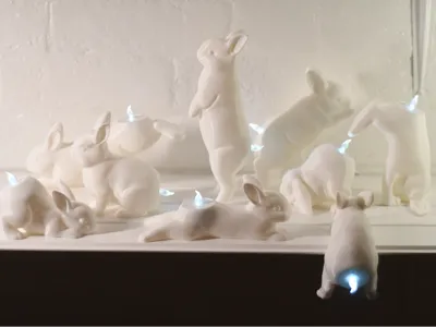 Bunny Tea Light Holders