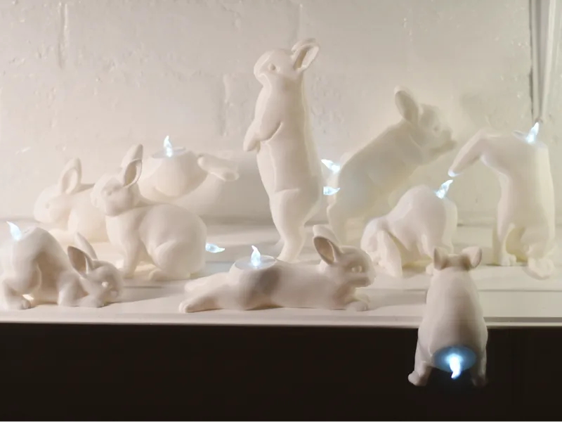 Bunny Tea Light Holders