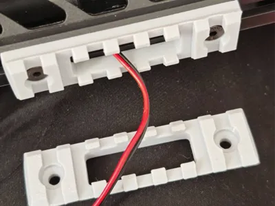 20MM Picatinny hollow rail. MCX dedicated hollow wiring rail. Model open source! Unauthorized reproduction is prohibited.