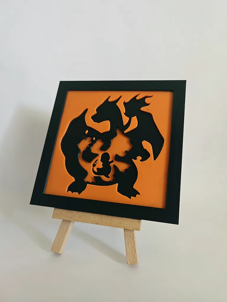 Pokemon Kanto Starter Evolution - Wallart Frame - Free 3D Print Model ...