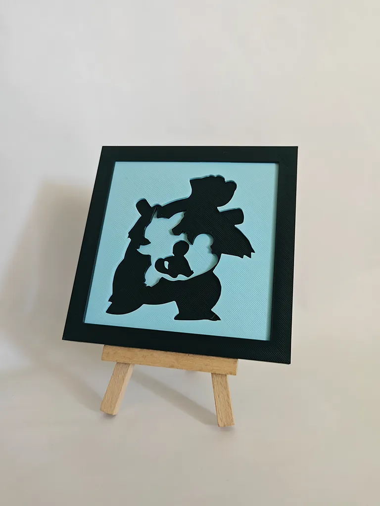 Pokemon Kanto Starter Evolution - Wallart Frame - Free 3D Print Model ...