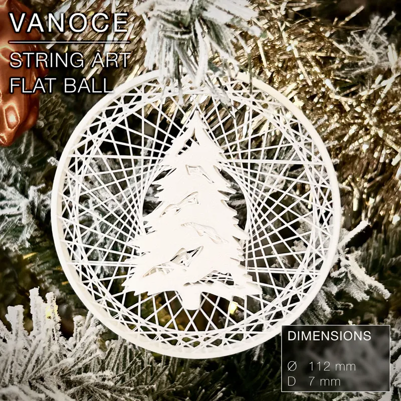 VANOCE | String Art Flat Ball, Christmas Tree