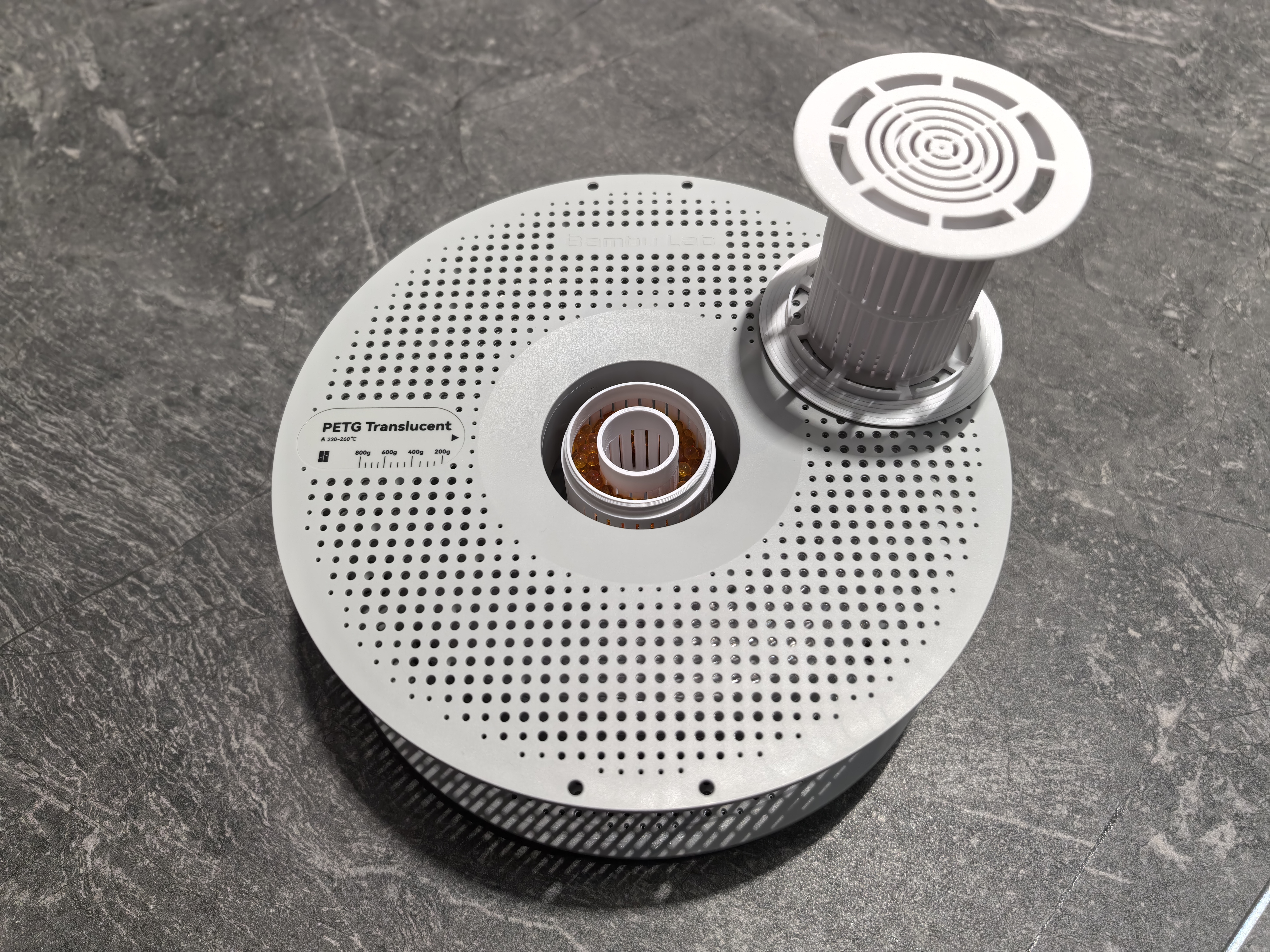 Miniatura 2 do modelo 3D 耗材干燥筒（适配A1mini，超大空气接触面积，省干燥剂）