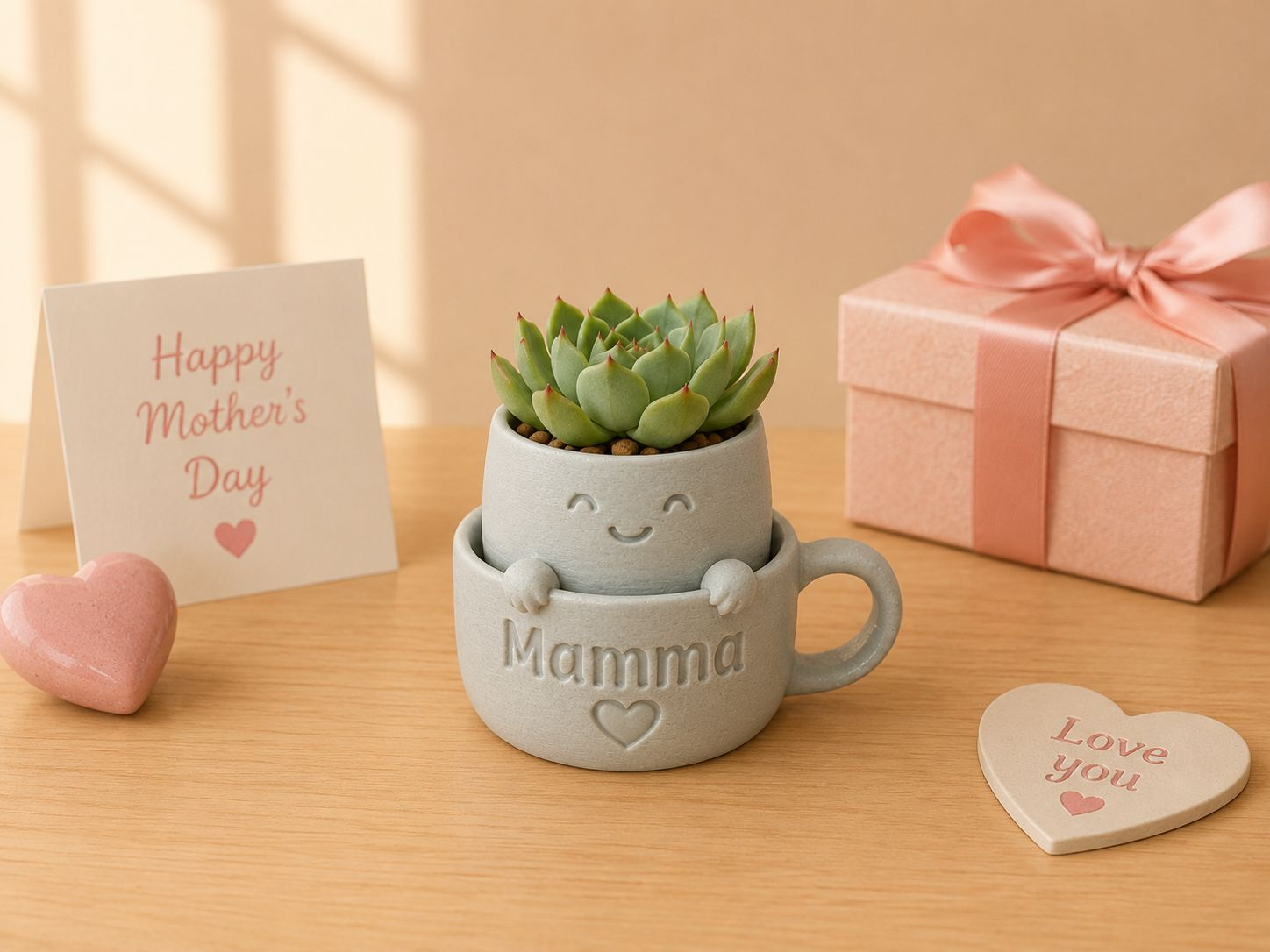 Mamma Buddy Pot - cute planter kawaii mom