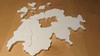 Switzerland Puzzle - Easy mode - 0.24mm layer, 2 walls, 15% infill