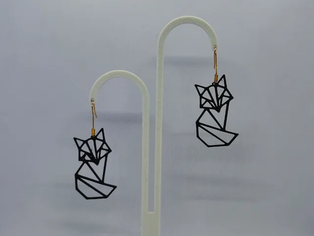 Pendientes Zorro Geométrico