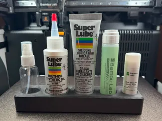 Holder for Bambu Glues, Alcohol, and Super Lube