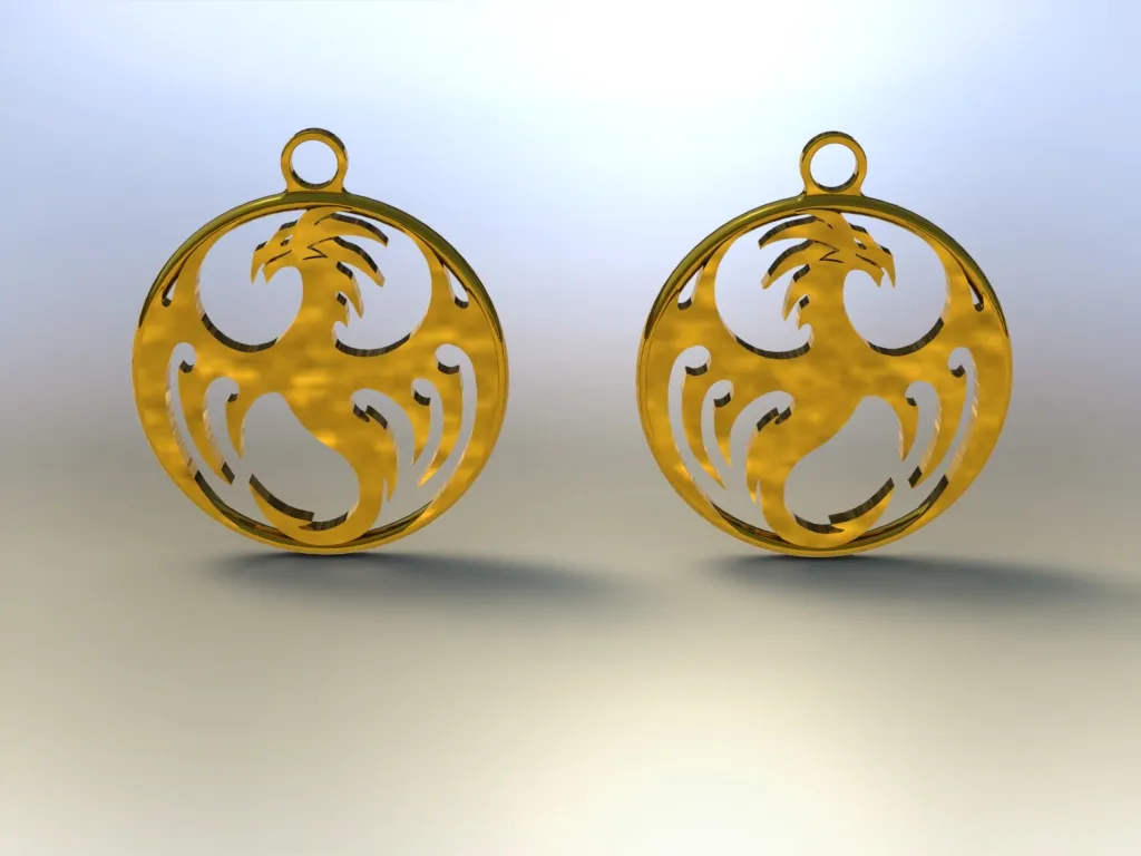 Dragon earrings (3) view 3