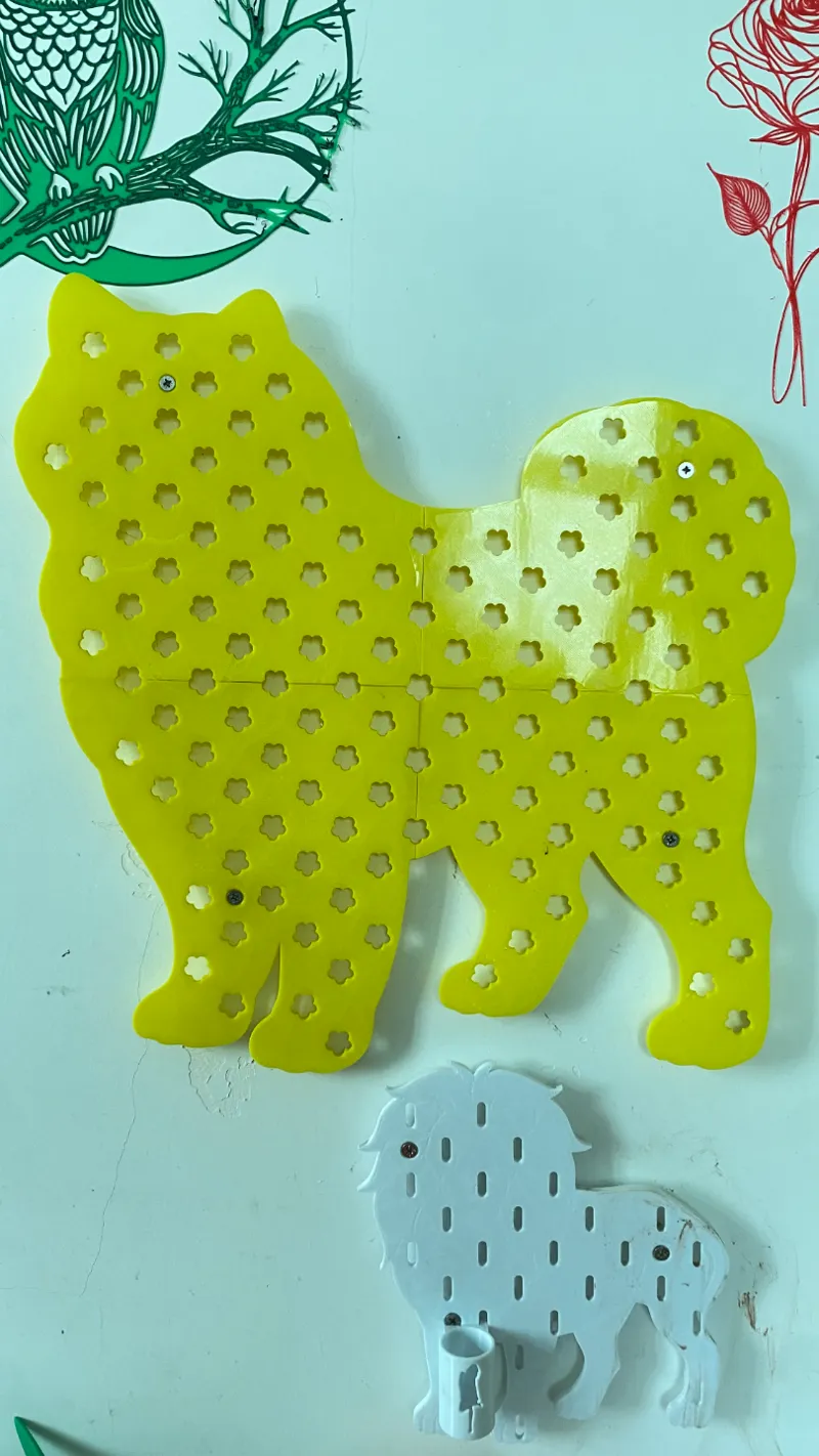 Dog shaped Pegboard，小狗形状洞洞板 