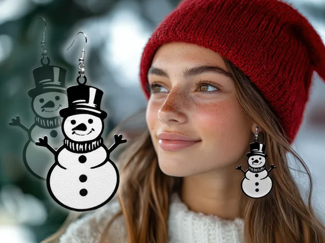 Cute Snowman Earrings