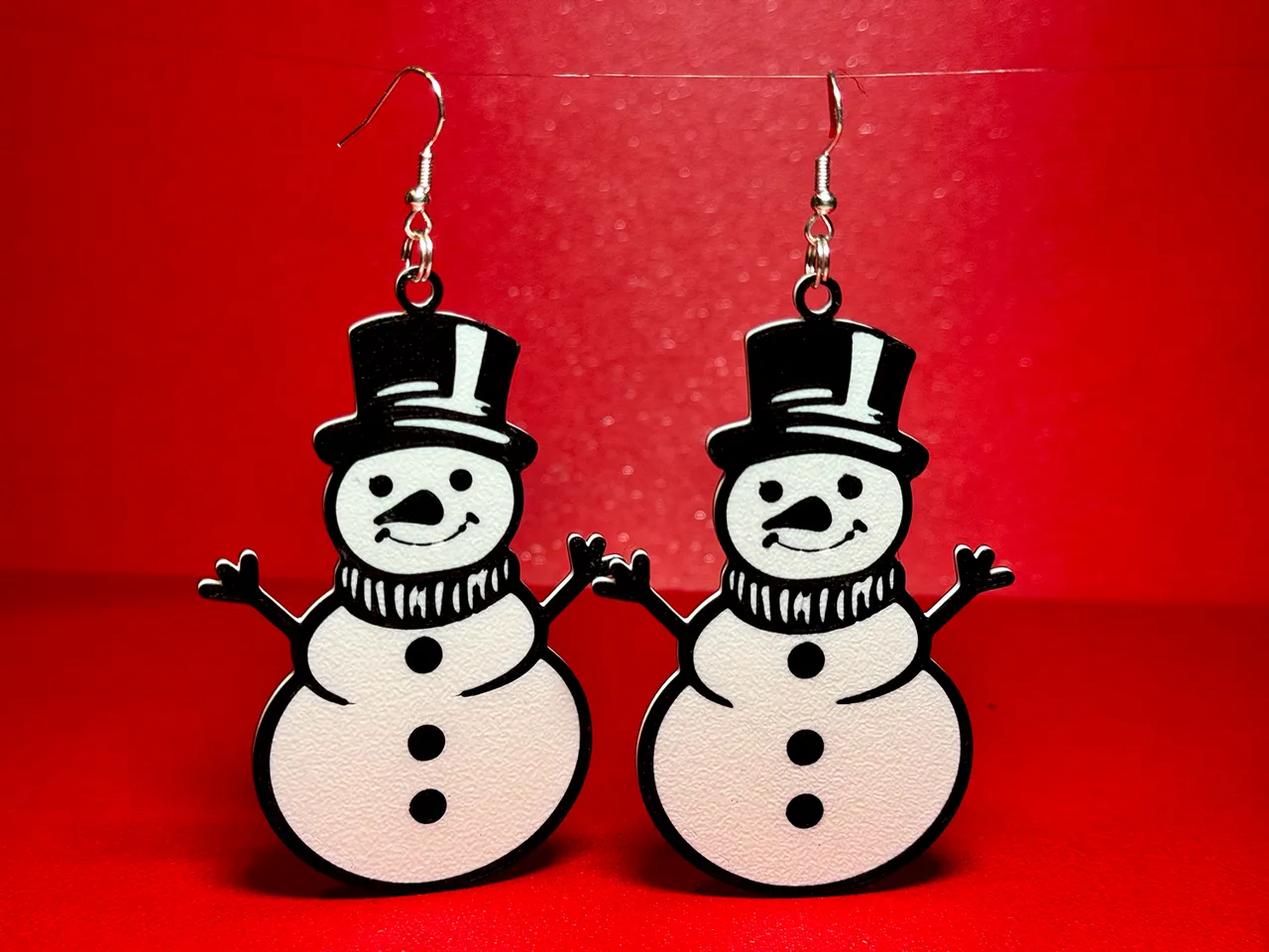 Cute Snowman Earrings view 2