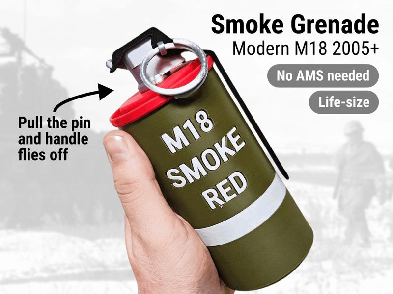 Modern Smoke Grenade Replica Prop | Flying Handle