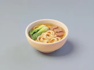 拉面-仿真食物微缩食玩-儿童涂色过家家玩具