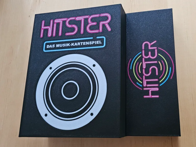 Hitster Verpackung für 4 Spiele / Erweiterungen