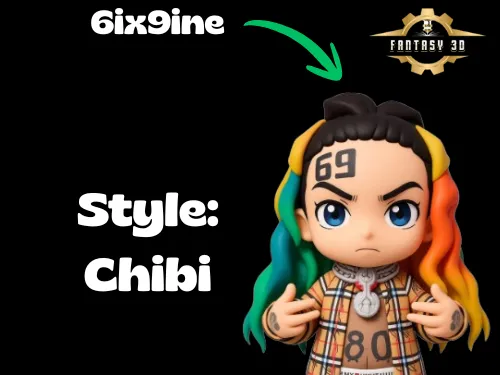 Stile 6ix9ine: Chibi