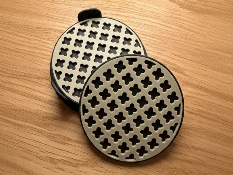 Quatrefoil coaster (85mm) – No AMS – Holder