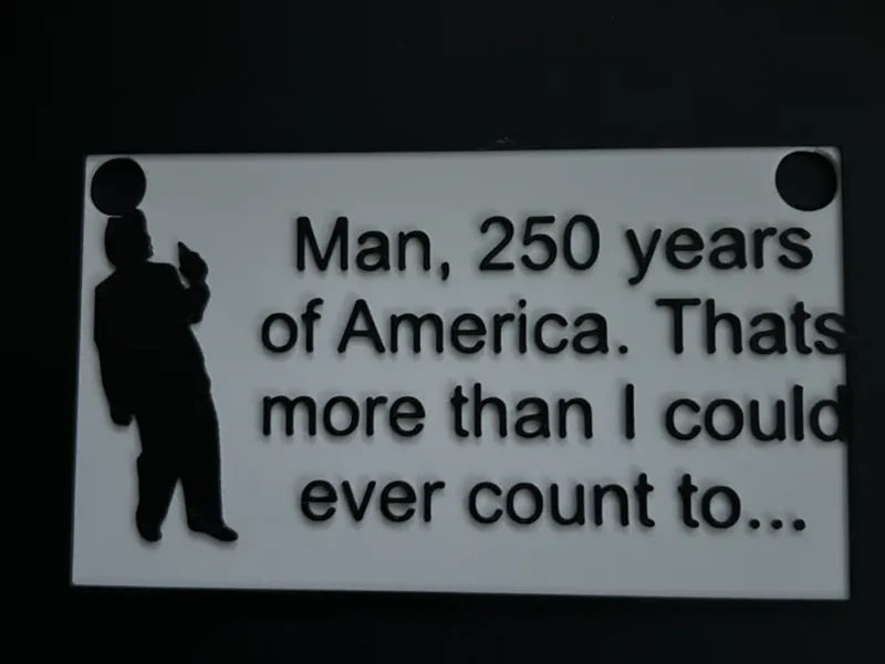 Fun 2026 July 4th Sign