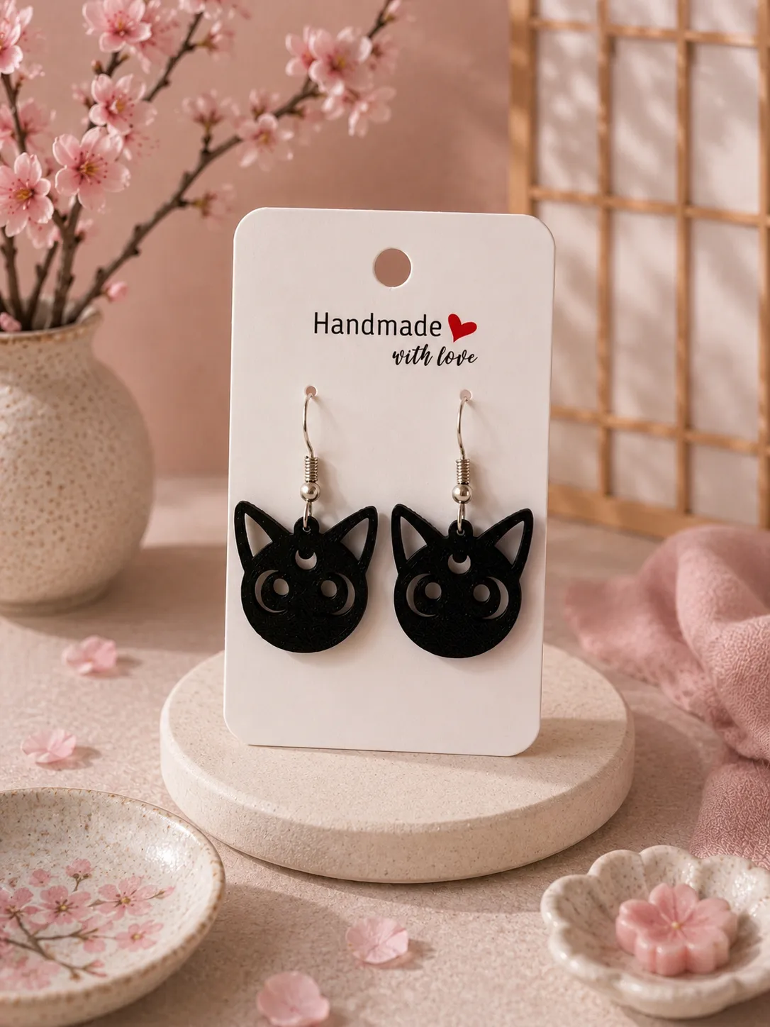 Pendientes Gato Luna de Sailor Moon view 2