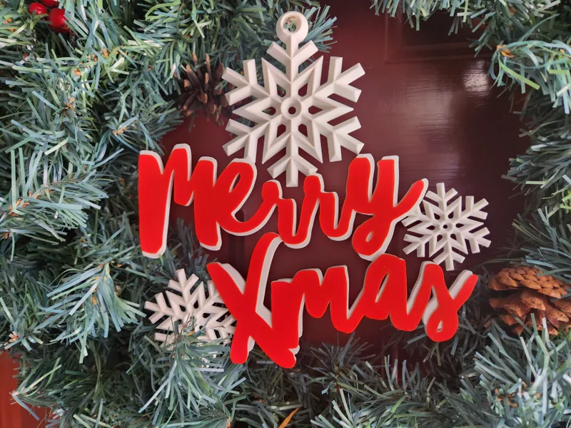 Merry XMas Hanging Sign