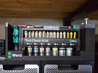 Wera Tool Check Plus Stand with Gridfinity base