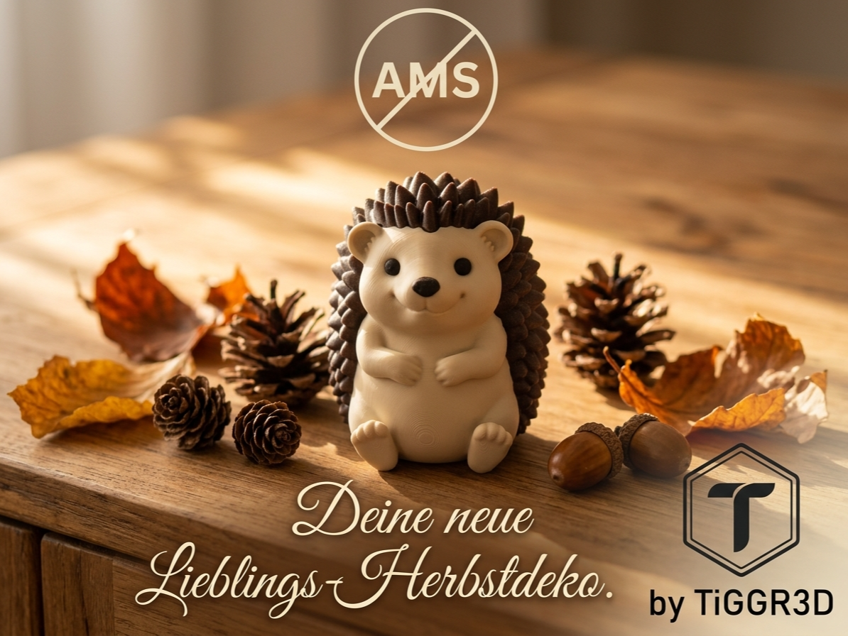 Cute Hedgehog Nr. 1 of 3 - Easy No AMS Autumn Deco - 1