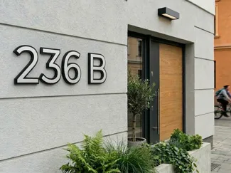 Modern Architectural House Numbers & Letters 