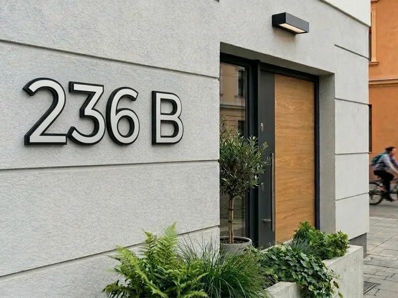 Modern Architectural House Numbers & Letters 
