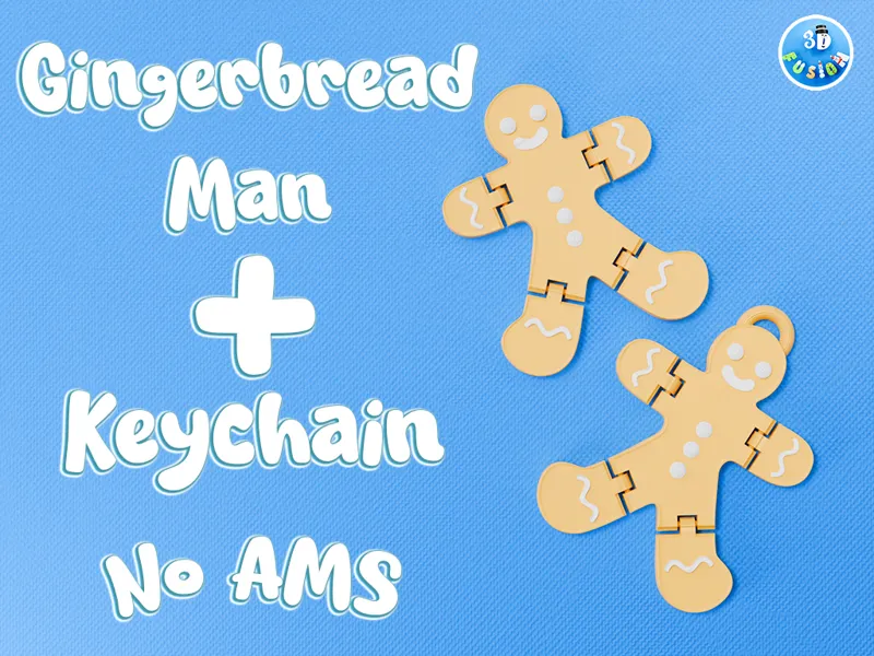 Flexi Gingerbread-Christmas Fidget+Keychain(NoAMS)