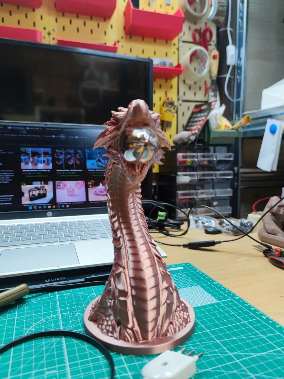 Dragon Lamp – Guardian of the Flame - Free 3D Print Model - MakerWorld