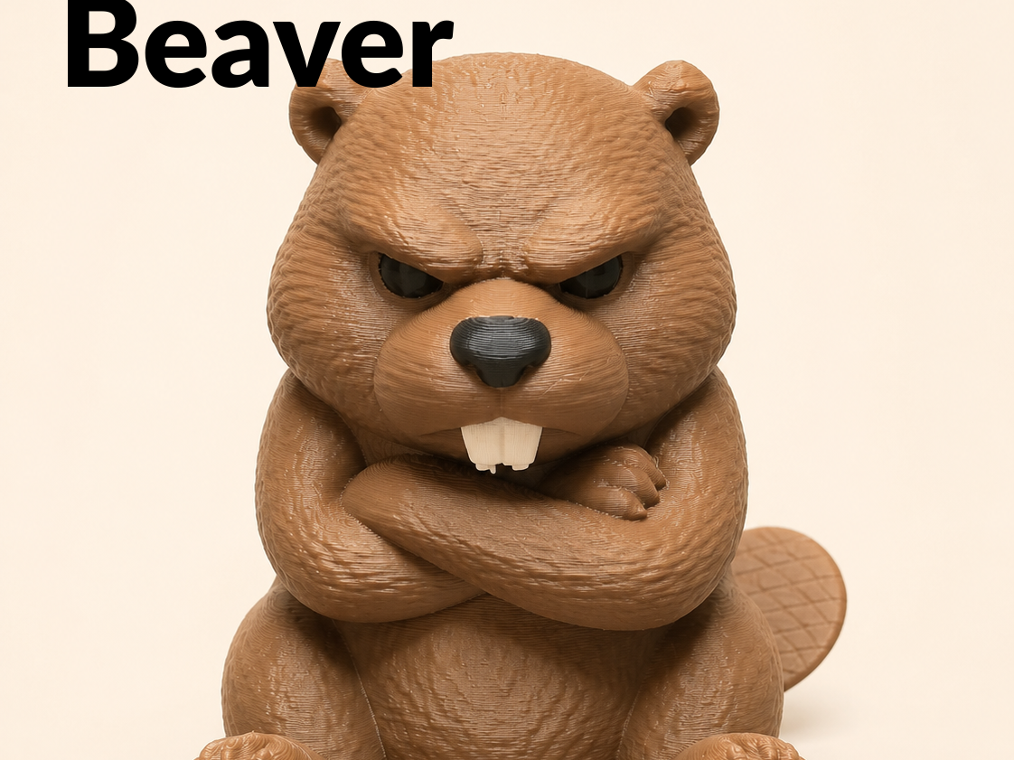 Miniatura 1 do modelo 3D Grumpy Beaver