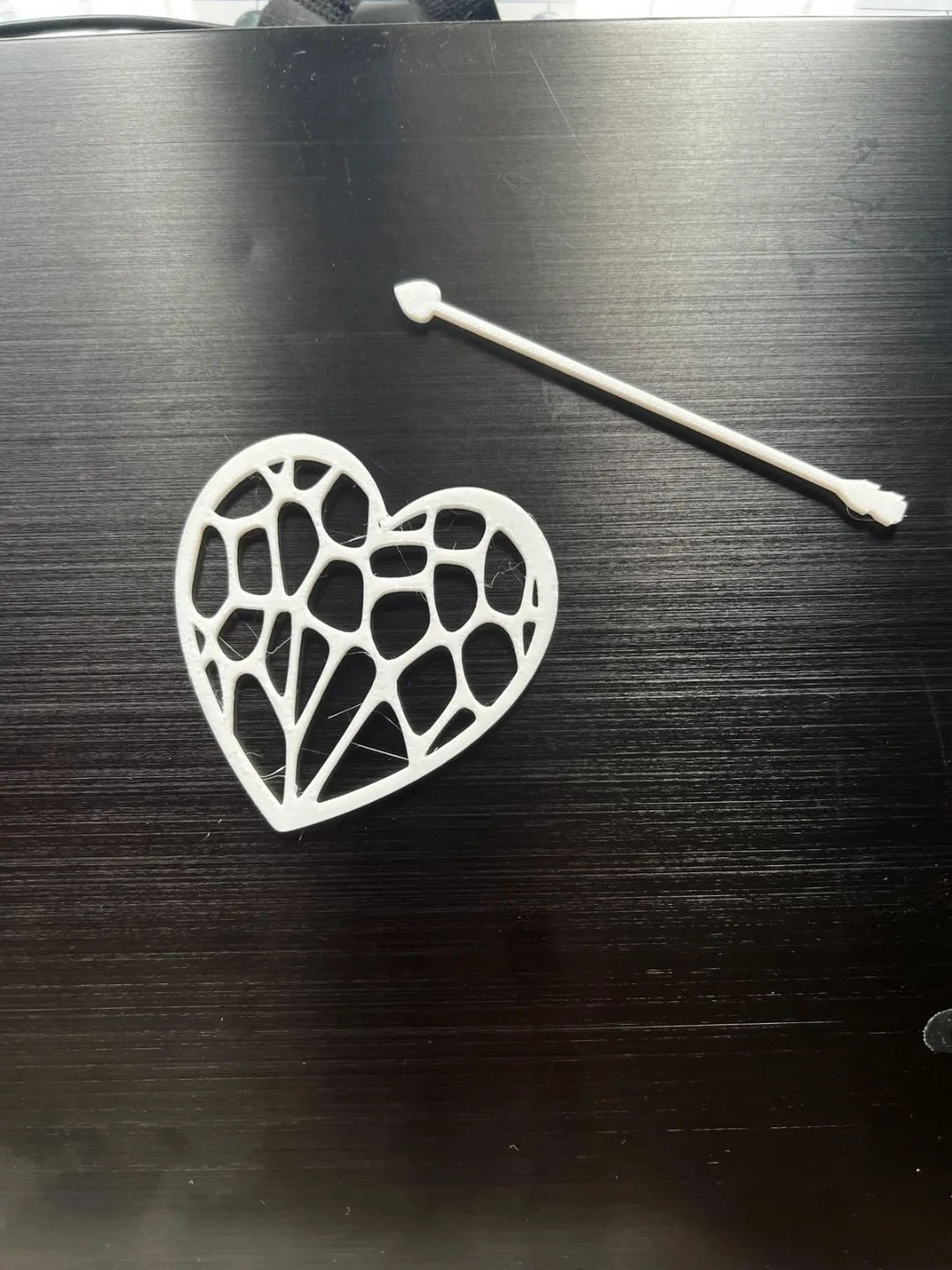 Barrette cheveux cœur