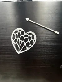 Barrette cheveux cœur — photo 1