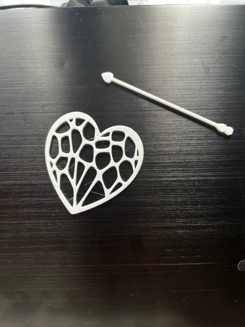 heart hair slide